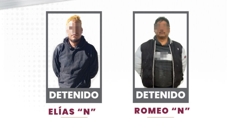 Asegura SSC a dos presuntos asaltantes de sucursales farmacéuticas