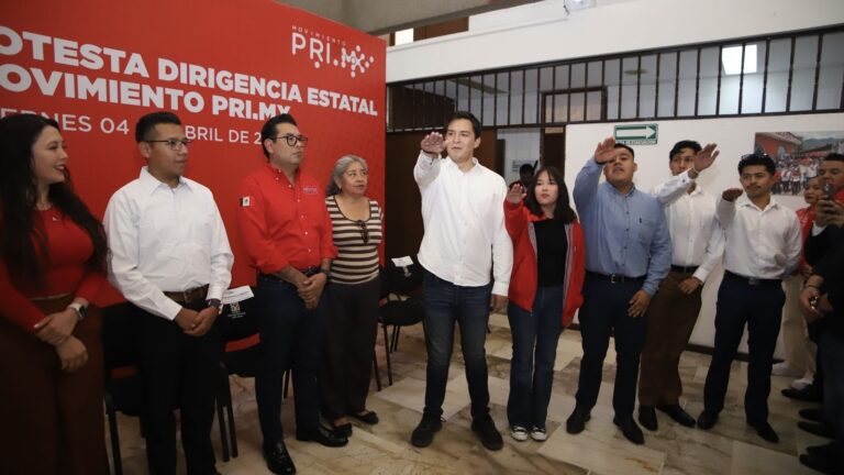 Rinden protesta nuevas dirigencias de la Red de Jóvenes por México y del Movimiento PRI.MX Puebla