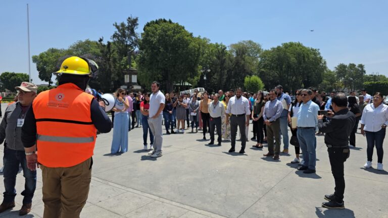 San Pedro Cholula participa en Simulacro Nacional