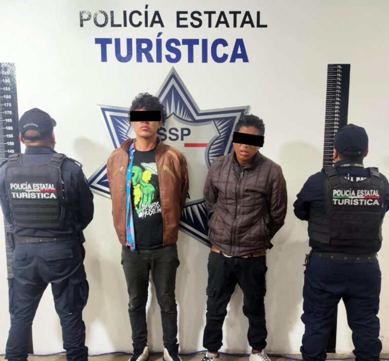 Detiene Policía Turística a dos hombres por robo a negocio