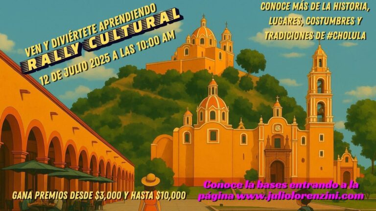 Invitan a Rally Cultural en San Pedro Cholula