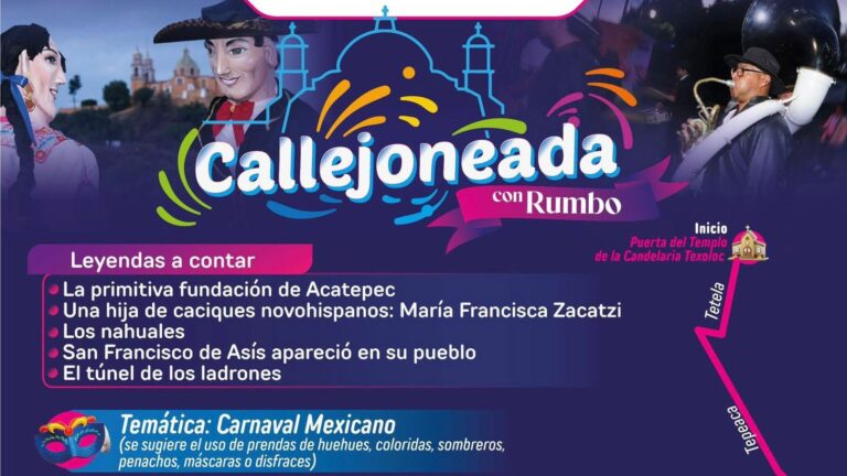 En puerta, callejoneada en San Francisco Acatepec