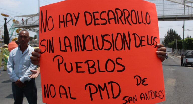 Amenazan Pueblos Originarios con bloquear y cerrar la Recta a Cholula indefinidamente