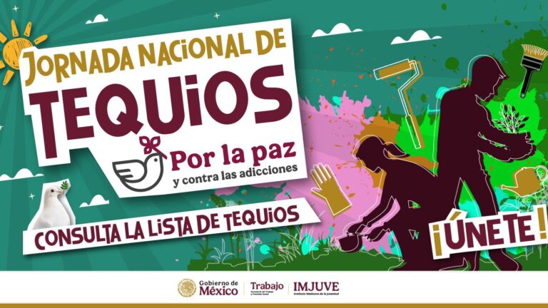 Más de un millón de jóvenes se unen a la Jornada Nacional de Tequios por la Paz y contra las adicciones en el país 