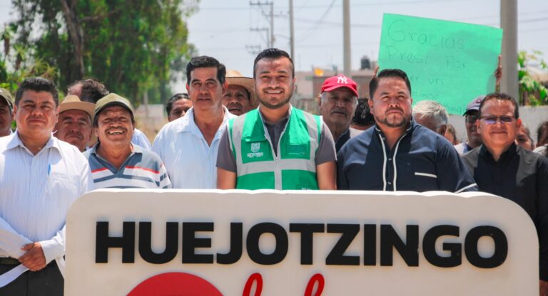 Roberto Solís inaugura la tercera vialidad rehabilitada como parte del “Rescate Carretero” en Huejotzingo