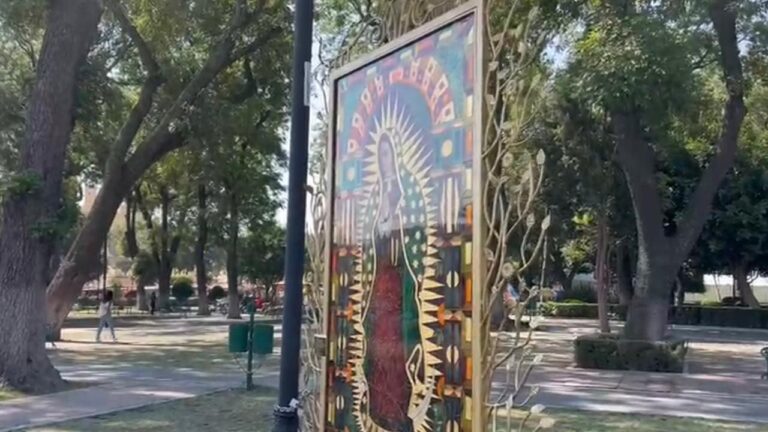 Exhiben vitral de la Virgen de Guadalupe en San Pedro Cholula