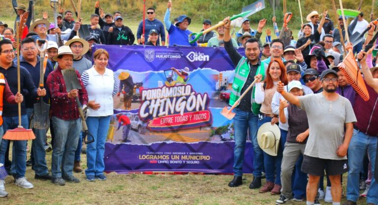 Gobierno de Huejotzingo transforma el Fraccionamiento “Valle de San Miguel” con mega Faena Comunitaria