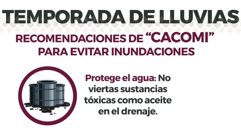 Emite Gobierno de la Ciudad recomendaciones por lluvias en zonas bajas