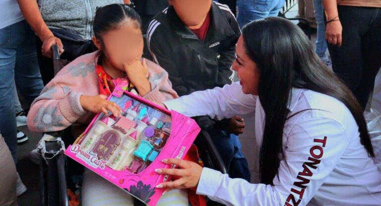 Tonantzin Fernández llevará más de 17 mil juguetes a niñas y niños de San Pedro Cholula
