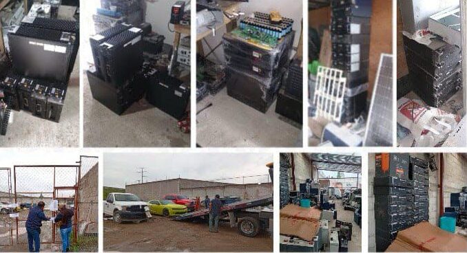 Recupera la FGE mercancía robada consistente en 200 baterías de litio valuada en más de 4 millones de pesos