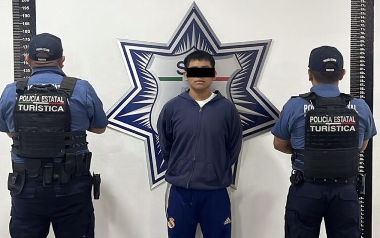 Detiene Policía Turística a hombre con posible LSD y marihuana