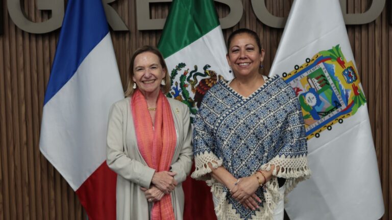 Congreso del Estado recibe la visita de la embajadora de Francia en México