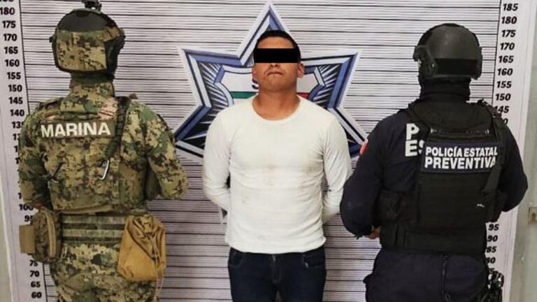 Detienen SSP y SEMAR a “El Rudo”, presunto generador de violencia en Coronango