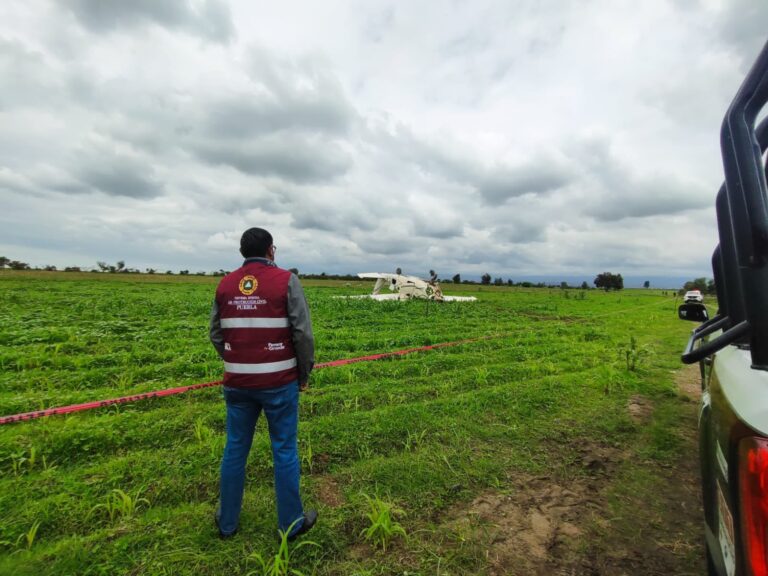 Era un vuelo de práctica el de avioneta que aterrizó de emergencia