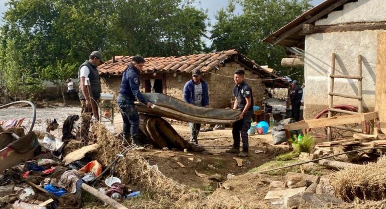 Apoya SSP a damnificados por lluvias en Chignahuapan