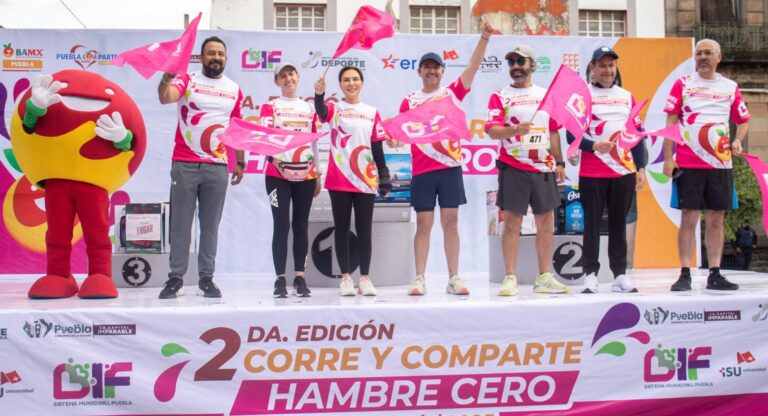 Encabeza MariElise Budib Carrera “Corre y Comparte: Hambre Cero Puebla 2025”