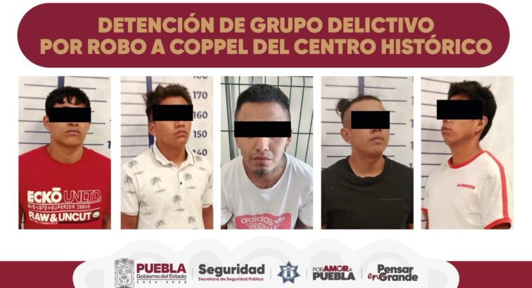 Desarticulan SSP y SSC a grupo delictivo involucrado en robos a tiendas departamentales