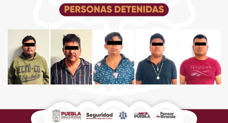 En distintas acciones, detiene Policía Estatal a cinco hombres armados