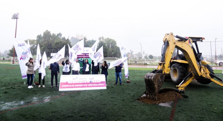 Inicia rehabilitación de la Unidad Deportiva Quetzalcóatl en San Andrés Cholula