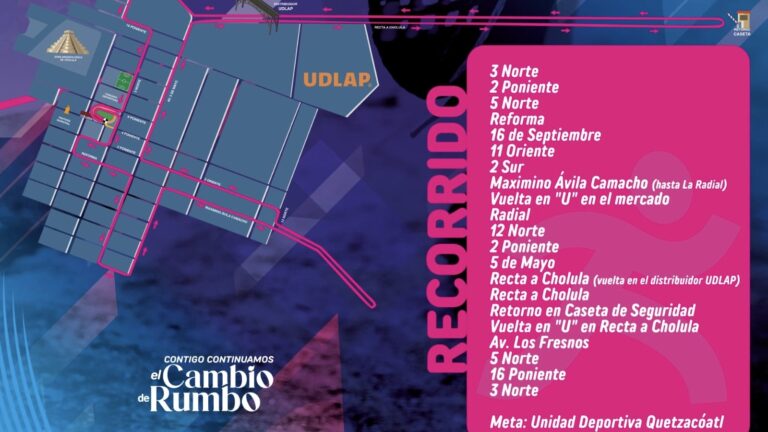 Activa Vialidad de San Andrés Cholula operativo de movilidad segura ante Medio Maratón del Día del Padre