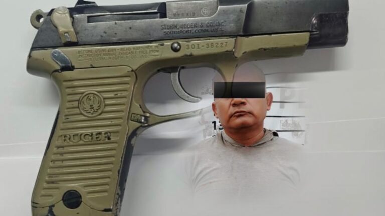 Detiene SSP a hombre en posesión de arma y camioneta blindada
