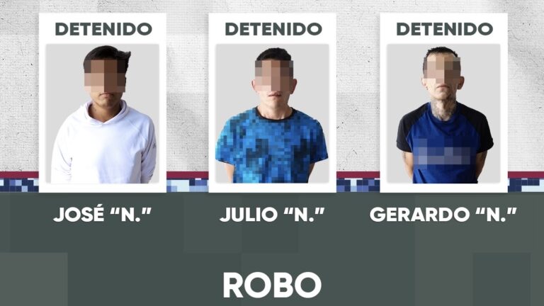 En reacción inmediata, la SSC detiene a tres presuntos responsables por robo