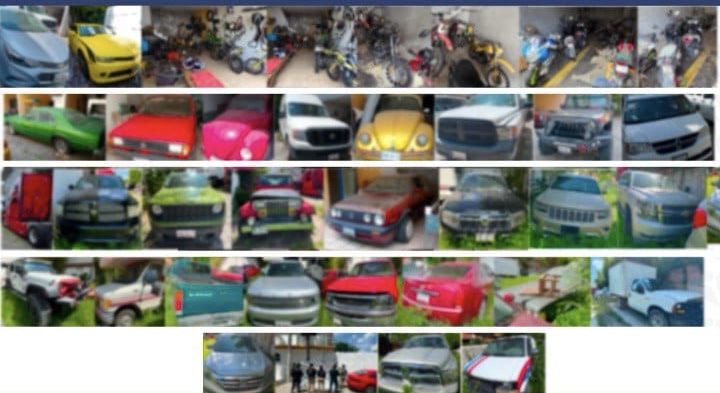 Encabeza la FGE operativo en el Oasis Valsequillo donde aseguró más de 50 vehículos presuntamente obtenidos de forma ilícita