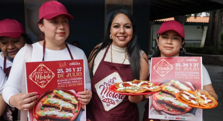 Tonantzin Fernández anuncia la 13ª Feria del Molote en San Pedro Cholula