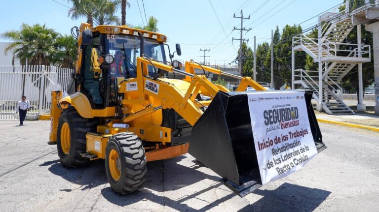 Rehabilita Gobierno de Puebla las laterales de la Recta a Cholula