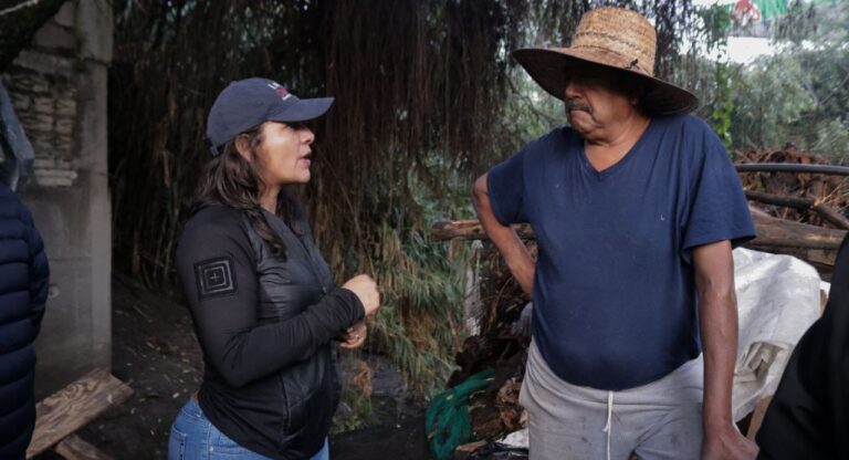 Evalúa Gobierno de San Andrés Cholula zonas afectadas por las intensas lluvias