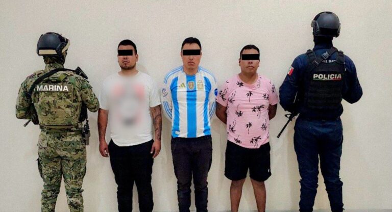 Detienen SSP y SEMAR a tres presuntos generadores de violencia