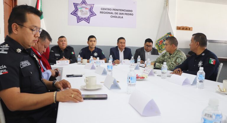 San Pedro Cholula, pionero en realizar Mesa de Seguridad en Centro Penitenciario