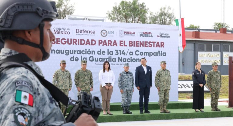 Seguridad con compromiso: inauguran 314ª Compañía de Guardia Nacional en Puebla