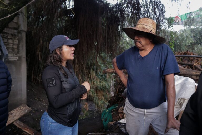 Evalúa Gobierno de San Andrés Cholula zonas afectadas por las intensas lluvias
