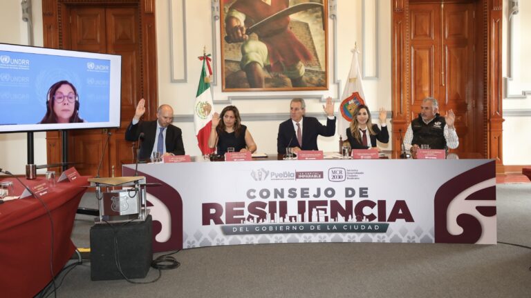 Instala la capital de Puebla el primer Consejo de Resiliencia Municipal del país