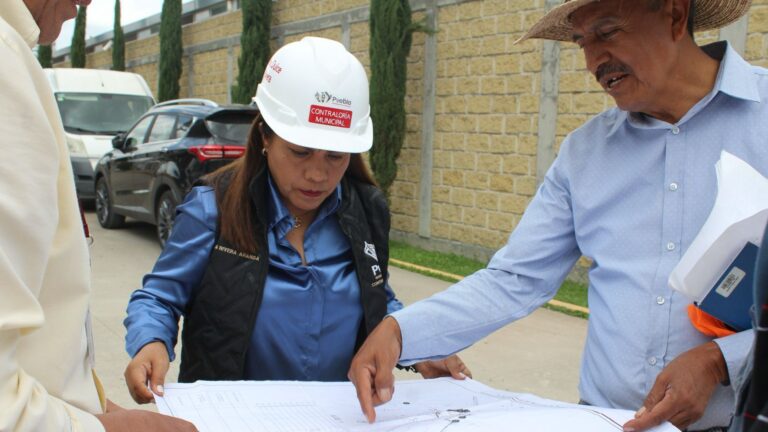 Contraloría Municipal supervisa avance de obras del colector pluvial en CMERI de SMDIF