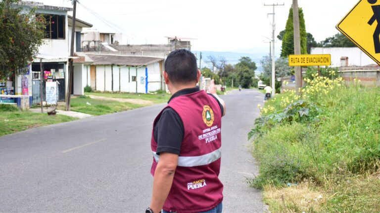 Personal de la Coordinación Nacional de Protección Civil evaluó rutas de evacuación del Popocatépetl