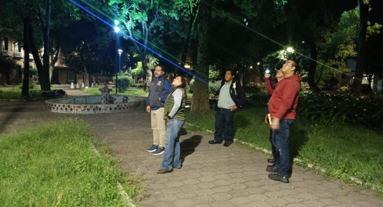 Realiza Contraloría Municipal supervisión nocturna de nuevas luminarias