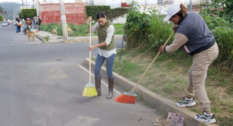 Realizan primera faena de la iniciativa “Barriendo Tu Calle” en San Pedro Cholula