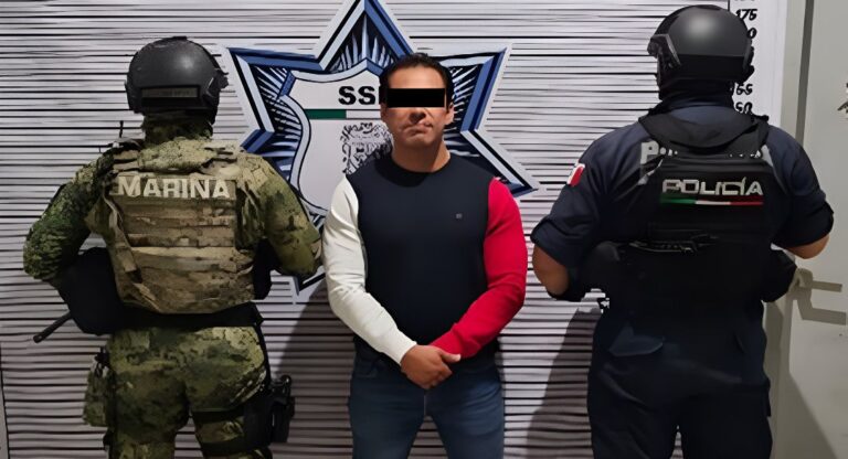 Detienen SSP y SEMAR a objetivo prioritario en Puebla capital