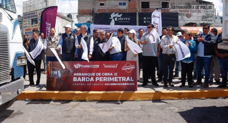 Arranca Pepe Chedraui construcción de Barda Perimetral en la Central de Abasto