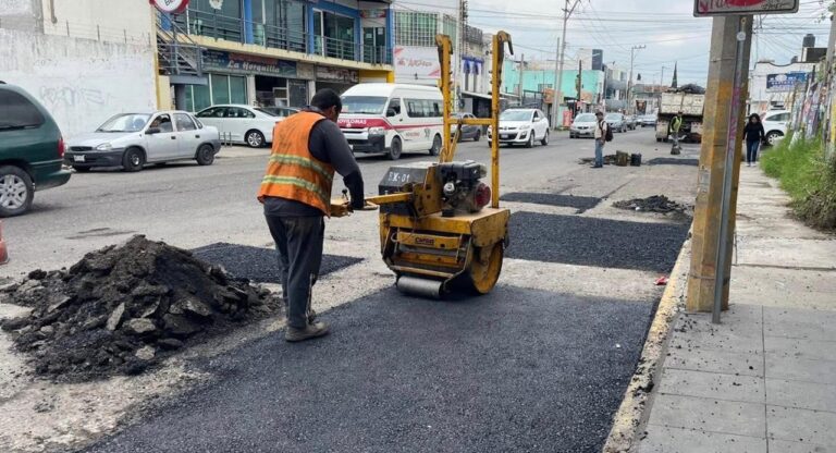 Campaña Capitalina Bacheando Puebla es permanente: el Gobierno de la Ciudad fortalece el mantenimiento vial