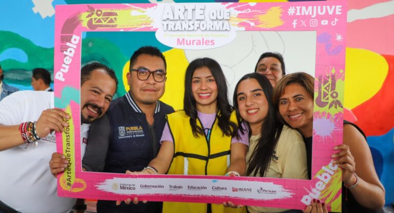 Juventud poblana transforma espacios en arte con Jornada Nacional de Tequios y Murales
