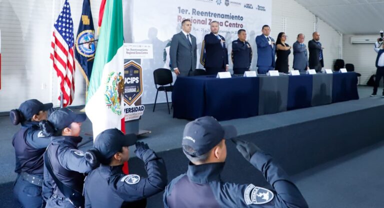 Organismos internacionales colaboran en entrenamiento de cuerpos de Seguridad; Puebla a la vanguardia