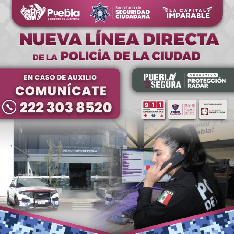 Lanza SSC nueva línea directa de la Policía de la Ciudad