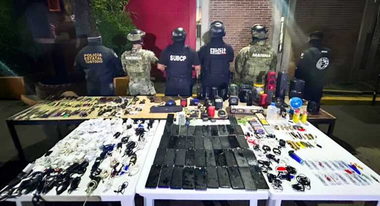 Intensifican SSP y SEMAR revisiones en penales para el combate a la extorsión