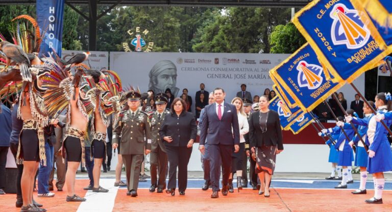 Puebla honra a Jose Ma. Morelos y Pavón, forjador de una Nación con justicia y libertad