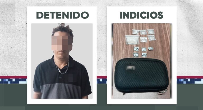En distintas acciones, Policías de la Ciudad detuvieron a dos hombres en posesión de enervantes