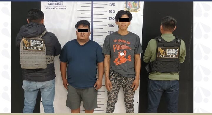 Detuvo la FGE en flagrancia a tres presuntos responsables del secuestro de un joven de 17 años en Huixcolotla 