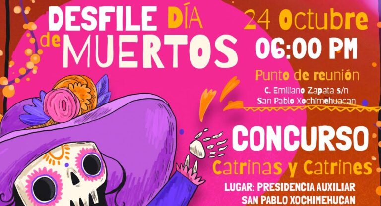 San Pablo Xochimehuacan se alista para su Gran Desfile de Día de Muertos